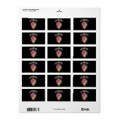 Frambozen Sorbet Etiket (Full Sheet)