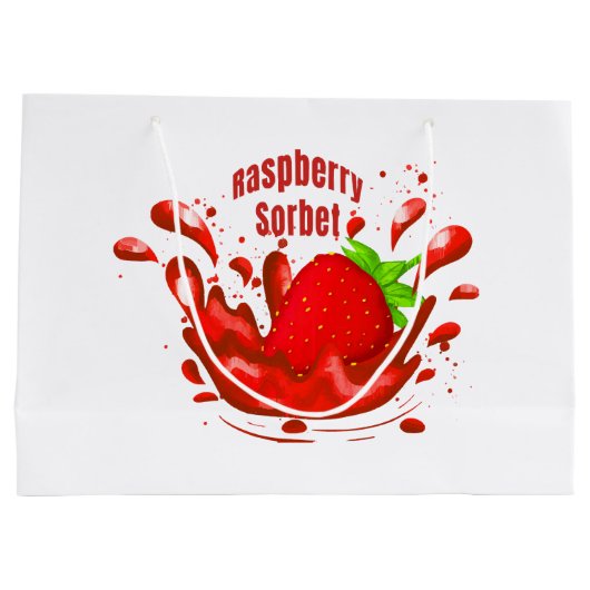 Frambozen Sorbet Groot Cadeauzakje (Achterkant)