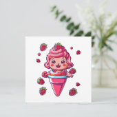 Frambozen sorbet Kawaii (Staand voorkant)