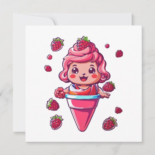 Frambozen sorbet Kawaii (Voorkant)