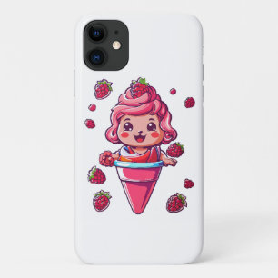 Frambozen sorbet Kawaii Case-Mate iPhone Case