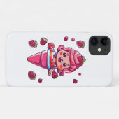 Frambozen sorbet Kawaii Case-Mate iPhone Case (Achterkant (horizontaal))