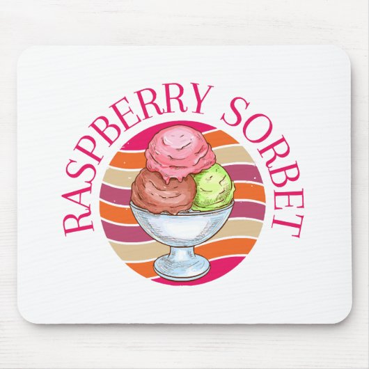 Frambozen Sorbet Muismat (Voorkant)