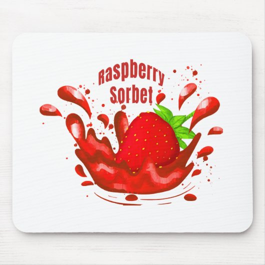 Frambozen Sorbet Muismat (Voorkant)