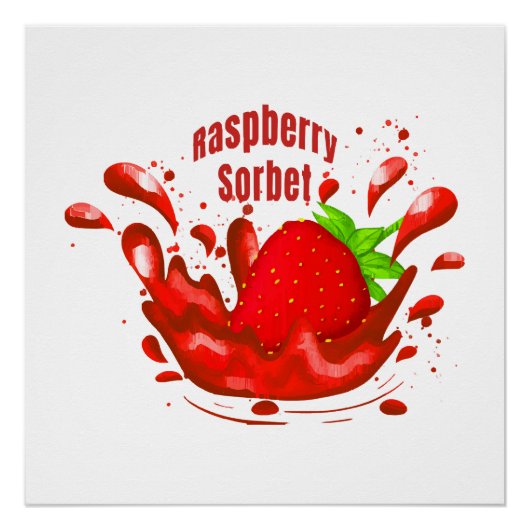 Frambozen Sorbet Perfect Poster (Voorkant)