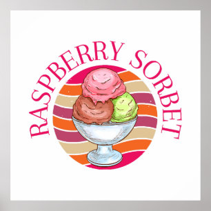 Frambozen Sorbet Poster