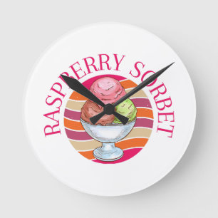 Frambozen Sorbet Ronde Klok