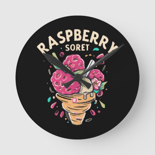 Frambozen Sorbet Ronde Klok (Voorkant)