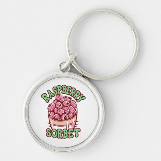 Frambozen Sorbet Sleutelhanger (Voorkant)