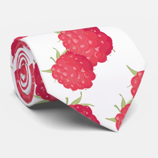 frambozen stropdas (Opgerold)
