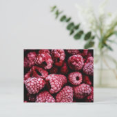 Frambozen, vers rood briefkaart (Staand voorkant)