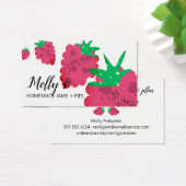 Frambozen visitekaartje van jam pies bakkerij (Bureau)