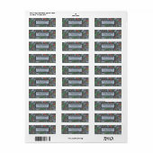Frambozen Vlinders Aalbessen Retouradres Etiket (Full Sheet)