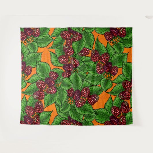 Frambozen Wandkleed (Voorkant (horizontaal))