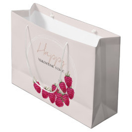 Frambozen Waterverf Happy Valentijn Day Groot Cadeauzakje