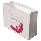 Frambozen Waterverf Happy Valentijn Day Groot Cadeauzakje (Achterkant Gekanteld)