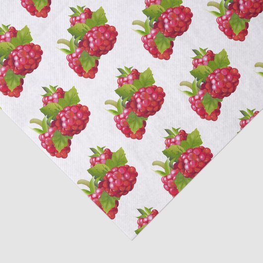 Frambozenconserven Tissuepapier (Detail)