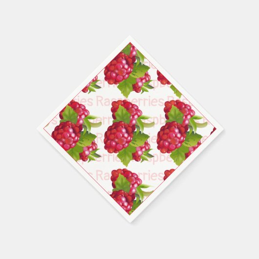 Frambozenfruit Servet (Hoek)