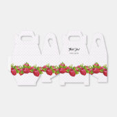 Frambozenfruitbrunchfeest Bedankdoosjes (Uitgevouwen)