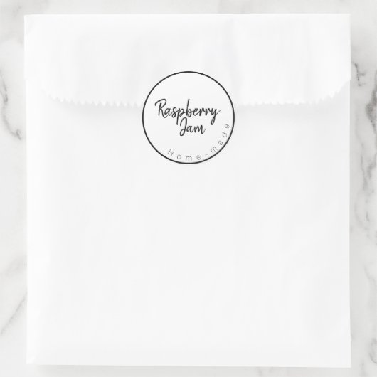 Frambozenjam Etiket (Tas)
