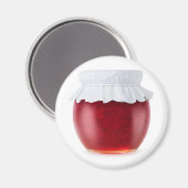 Frambozenjam Magneet (Voorkant / Achterkant)