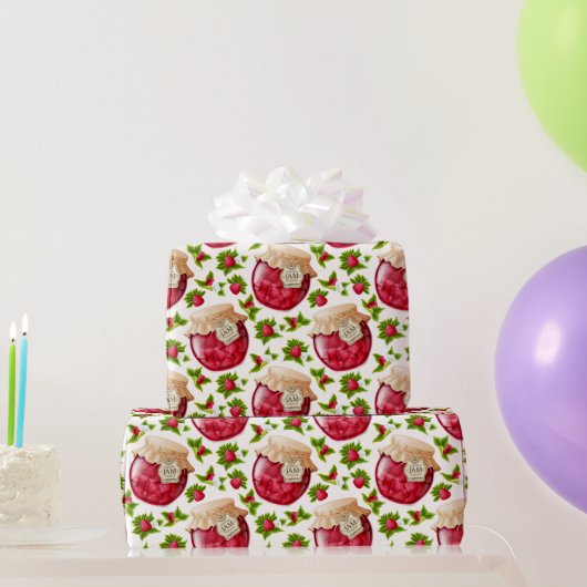 Frambozenjam-overslagpapier Cadeaupapier (Feestgeschenken)