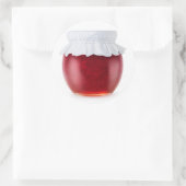 Frambozenjam Ronde Sticker (Tas)