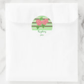 Frambozenjam Ronde Sticker (Tas)