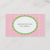 Frambozenkaart voor mammie contactkaartje (Achterkant)