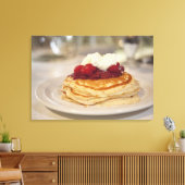 Frambozenpannenkoeken Canvas Afdruk (Insitu (Woonkamer))