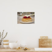Frambozenpannenkoeken Poster (Keuken)
