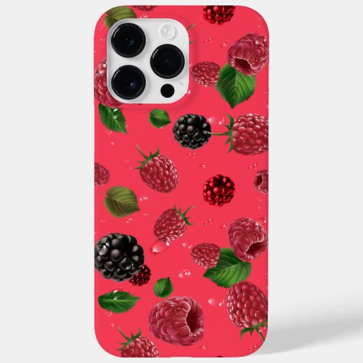 Frambozenpatroon Case-Mate iPhone Case (Achterkant)