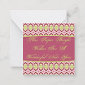 Frambozenpruim en Limoen Notitiekaartje (Achterkant)