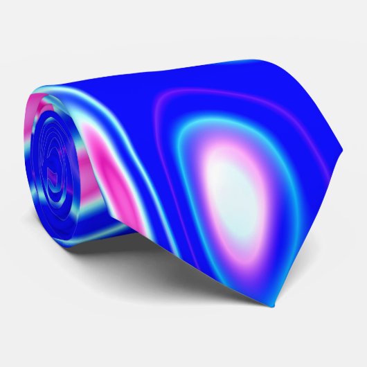Frambozenreflecties Stropdas (Opgerold)
