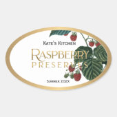 Frambozenreserves Jelly Label  (Voorkant)