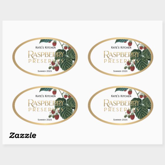 Frambozenreserves Jelly Label  (Vel)