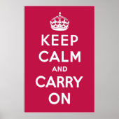 Frambozenrood Poster (Voorkant)