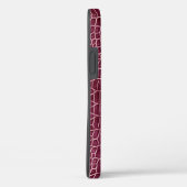 Frambozenroze nep krokodillenleer Case-Mate iPhone case (Achterkant / Rechts)