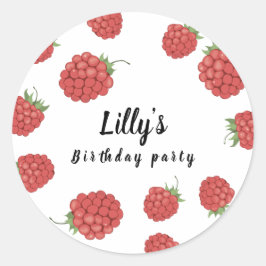 Frambozenverjaardag Ronde Sticker