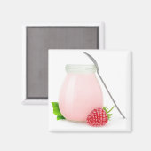 Frambozenyoghurt Magneet (Voorkant / Achterkant)