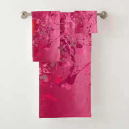 Frambozige drijfmest bad handdoek