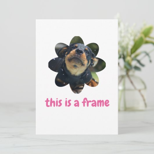 frame invite save the date (Staand voorkant)