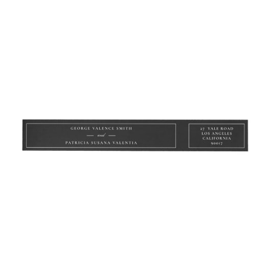 Frame Script Elegante Smoking Black Bruiloft (Individueel)