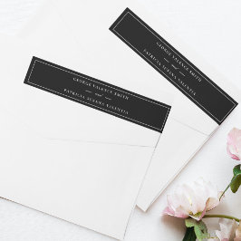 Frame Script Elegante Smoking Black Bruiloft