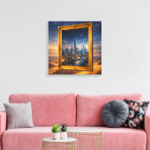 Frame Without a Painting Canvas Afdruk (Insitu (Woonkamer))