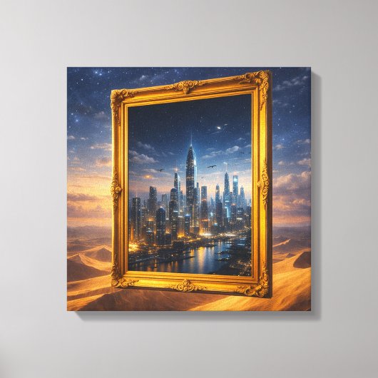 Frame Without a Painting Canvas Afdruk (Voorkant)