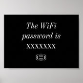 Frameable Poster voor WiFi-wachtwoord (Voorkant)