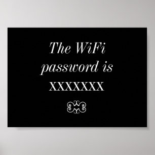 Frameable Poster voor WiFi-wachtwoord
