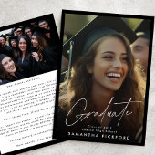 Framed 2 Foto Senior High School 2024 Afstuderen Aankondiging