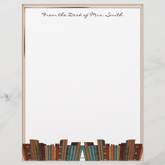 Framed Books Letterhead (Voorkant)